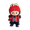 Labubu football jersey kit – AC Milan – Labubu clothes compatible with similar 17cm dolls