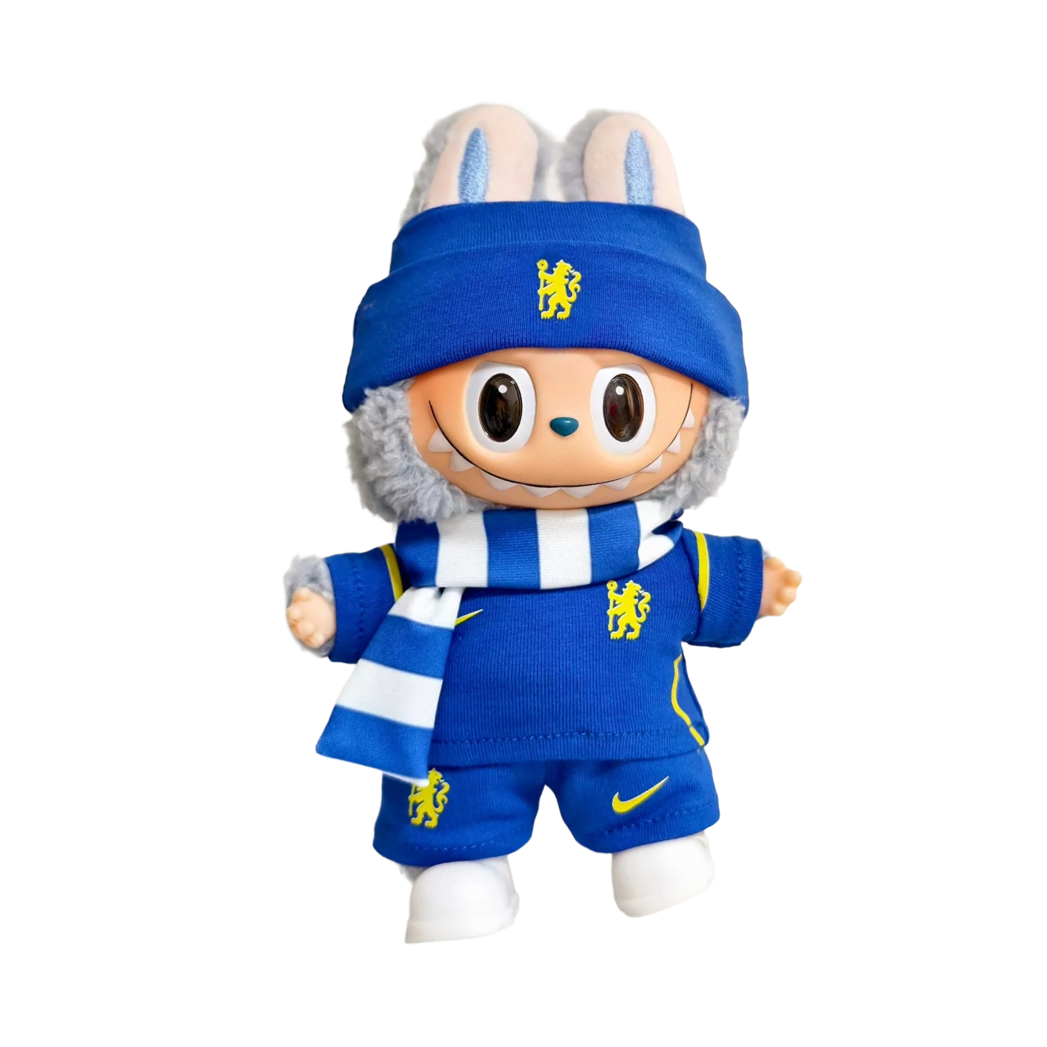 Labubu football jersey kit – Chelsea Home – Labubu accessories compatible with similar 17cm dolls