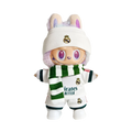 Labubu football jersey kit – Real Madrid Home – Labubu outfits compatible with similar 17cm dolls